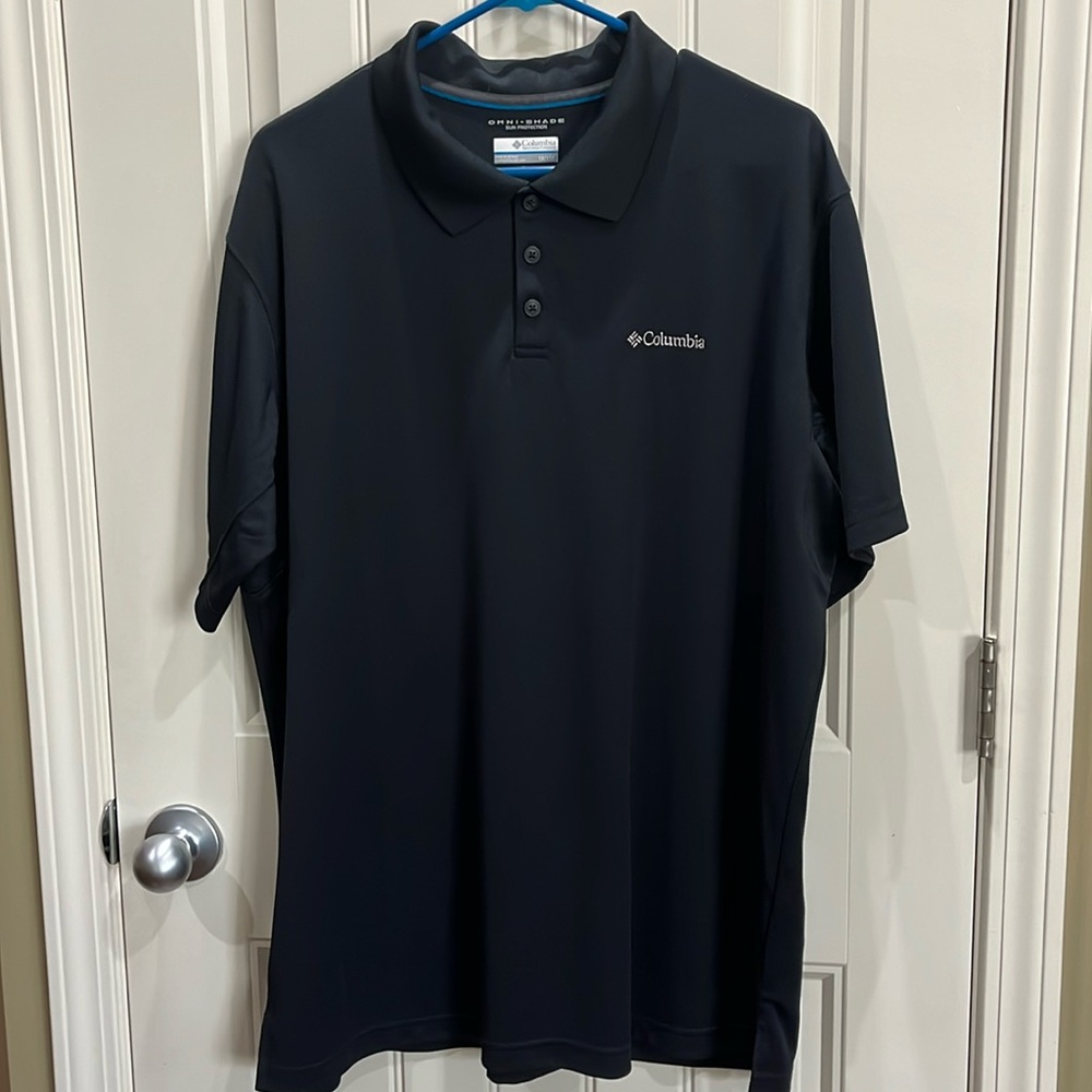 Columbia Omni-Shade Sun Protection Polo Shirt Men’s XL Navy